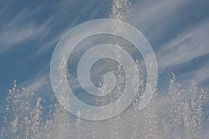 Water fountain splash