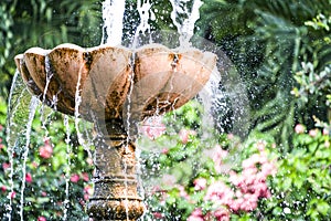 A water fountain taken at Rose Garden, Phetkasem, Thailand