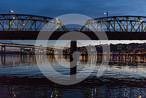 Water front view in Downtown Portland, Oregon