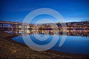 Water front view in Downtown Portland, Oregon