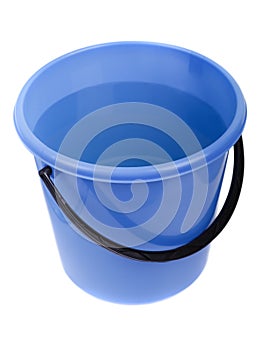 Water full plastic bucket