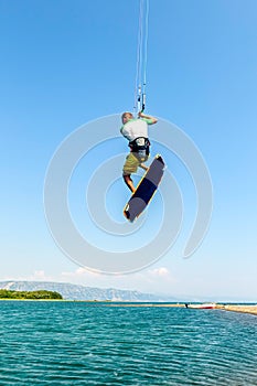 Water fun and kiteboarding in Ada Bojana, Montenegro