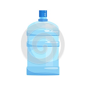 Water gallon for cooler semi flat RGB color vector illustration