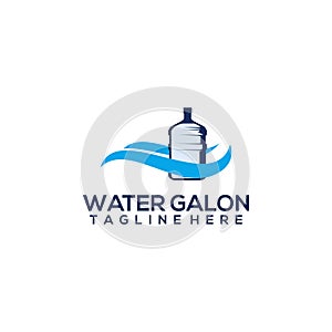 Water gallon logo concept vector