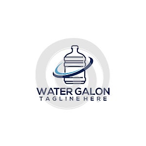 Water gallon logo concept vector