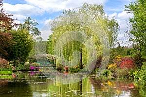 The water garden of Claude Monet in spring