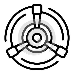 Water garden vent icon outline vector. Drip system