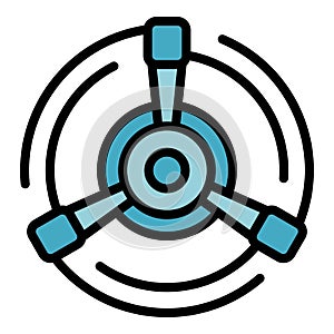 Water garden vent icon vector flat