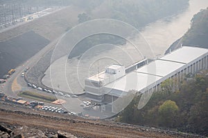 Water gate in the dam