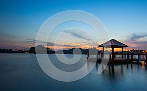 Water Gazebo and Sunset VIII