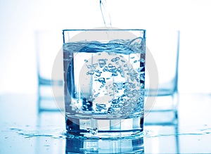 Water in a glass