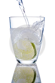 Water glass and lime