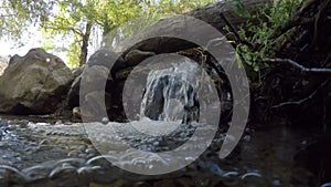 Water going down the Lucainena river