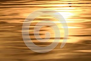 Water golden sunset background