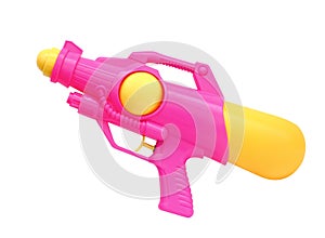 Water gun isolated on white background, (Clipping path)