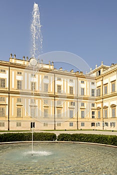 Water gush at Villa Reale, Monza, Italy