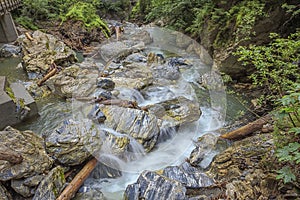 Water gushing through the Kitzlochklamm