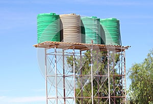 Water harvesting rainwater storage tanks, Africa