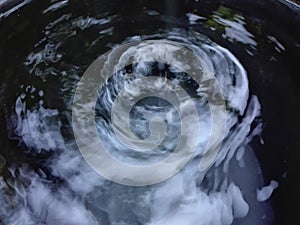 Water  have shape characterize like an animal. photo
