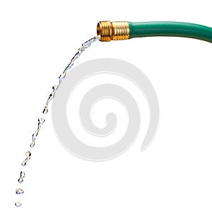 Water Hose isolated with clipping path photo