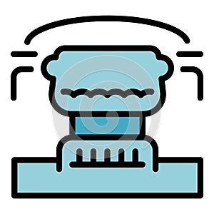 Water hose system icon vector flat