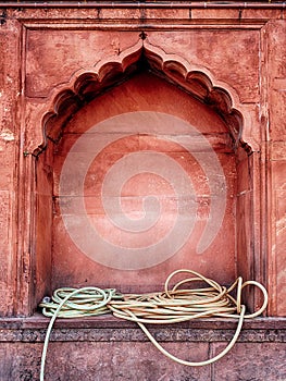 Water Hoses In The Jama Masjid