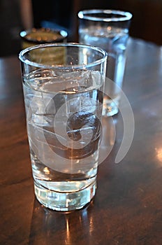 Water With Ice Cubes