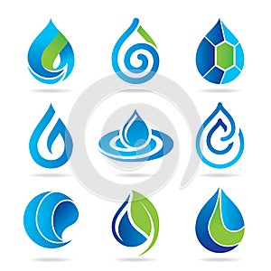 Water icon set