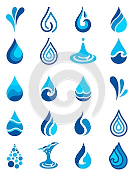 Water icon vector