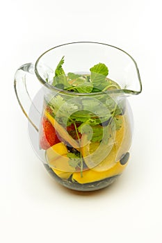 Water infused with fruit