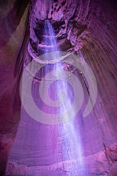 Water inside large natural cave