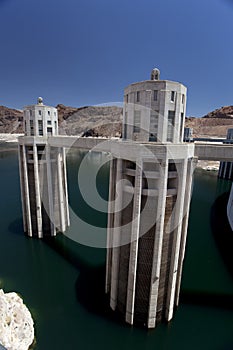 Water Intakes at the Hoover Dam