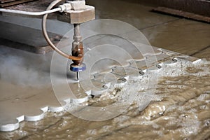 Water jet cutting