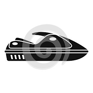 Water jet ski icon, simple style