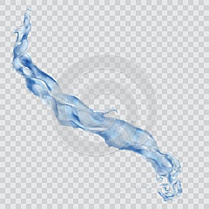 Water jet or water splash