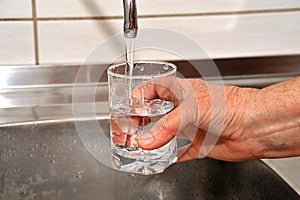 Water from the kitchen tap