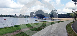 Water lagoon in Borki, Radom.