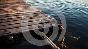 water lake dock