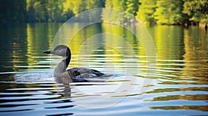 water lake loon