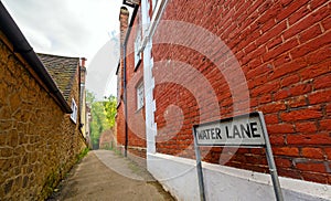 Water Lane in Westerham, Kent, UK