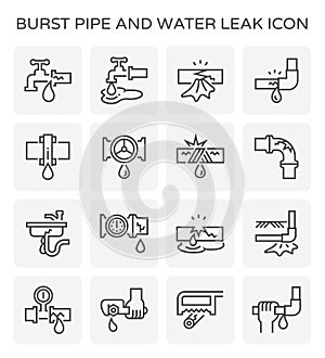 Water leak icon