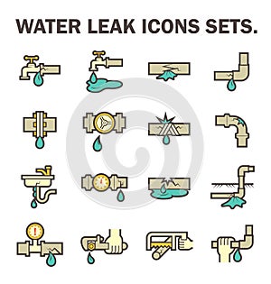 Water leak icon