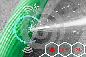 Water leak sensor alert , smart water sensor can automatically shut off a solenoid valve photo