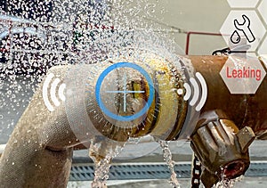 Water leak sensor alert , smart water sensor can automatically shut off a solenoid valve