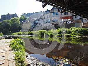 Water of Leith river in Dean village in Edinburgh