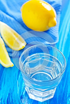 Water with lemon