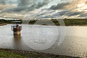 Water level at the dam