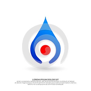 Water location logo vector format