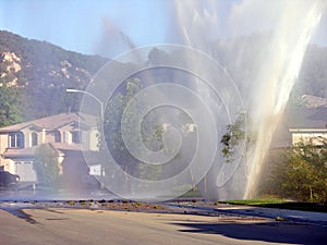 Water Main Explosion