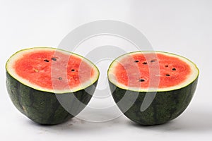 Water melon cut half